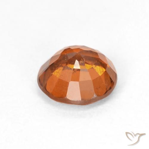 Granato hessonite Arancione rossastra naturale da 0.92 ct, Rotondo, VS