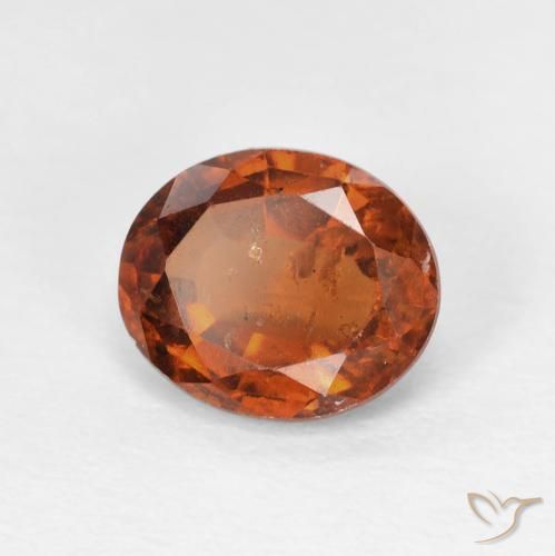 Granato hessonite Arancione scuro naturale da 2.12 ct, Ovale, VS