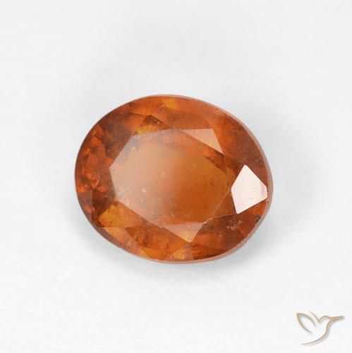 Granato hessonite Arancione Ambra naturale da 2.12 ct, Ovale, VS