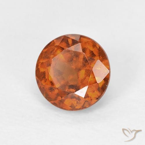Granato hessonite Arancione Ambra naturale da 0.94 ct, Rotondo, VS