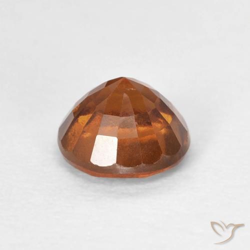 Granato hessonite Arancione scuro naturale da 0.98 ct, Rotondo, VS