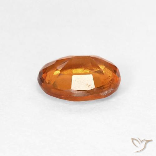 Granato hessonite Arancione scuro naturale da 0.95 ct, Ovale, VS