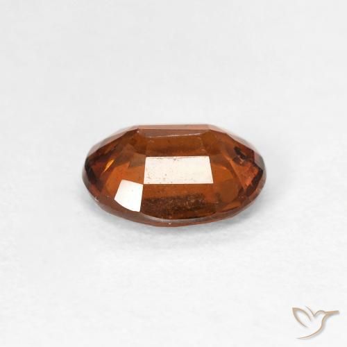 Granato hessonite Arancione scuro naturale da 1.23 ct, Ovale, VS