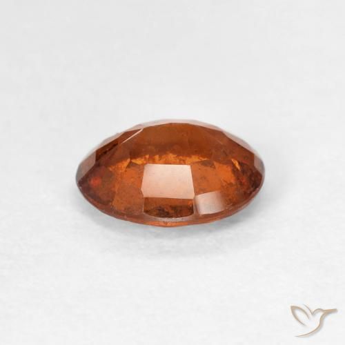 Granato hessonite Medium Dark-Orange naturale da 1.39 ct, Ovale, VS