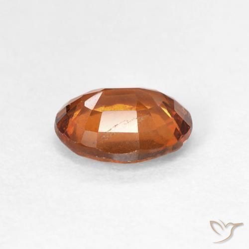 Granato hessonite Arancione scuro naturale da 1.48 ct, Ovale, VS