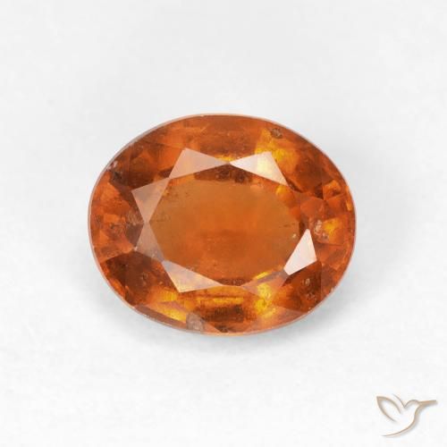 1.88ct Naturale Arancione scuro Granato hessonite, Ovale, VS