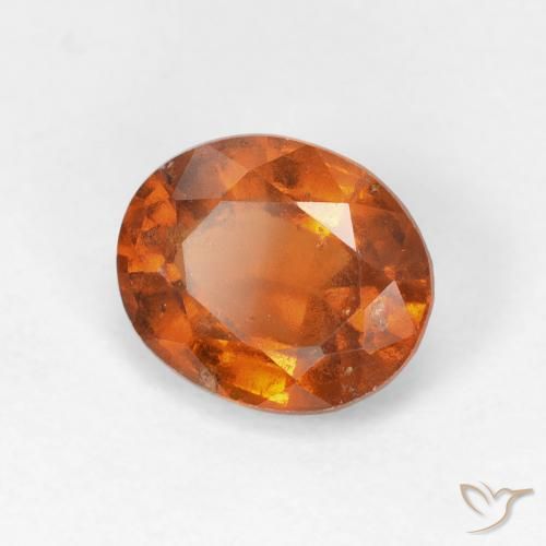 Granato hessonite Arancione scuro naturale da 1.88 ct, Ovale, VS
