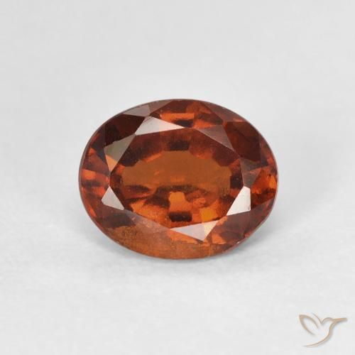 1.64ct Naturale Arancione scuro Granato hessonite, Ovale, VS