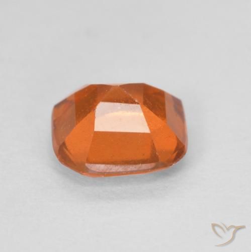 Granato hessonite Arancio Medio naturale da 1.27 ct, Cuscino, VVS-VS