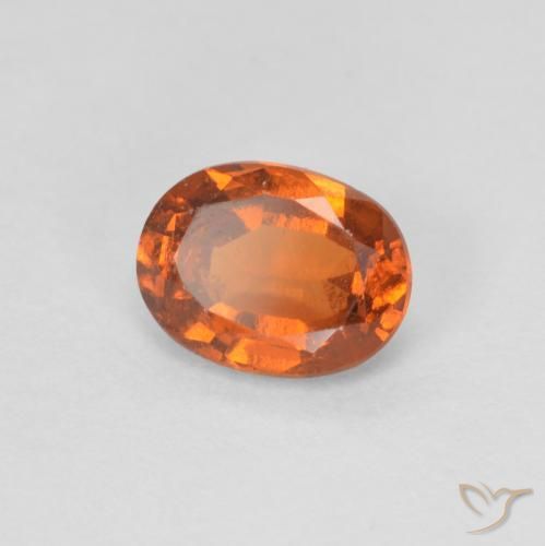 Granato hessonite Arancio Medio naturale da 1.05 ct, Ovale, VVS-VS