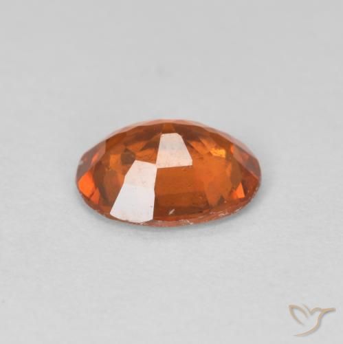 Granato hessonite Medium Dark-Orange naturale da 1.08 ct, Ovale, VVS-VS