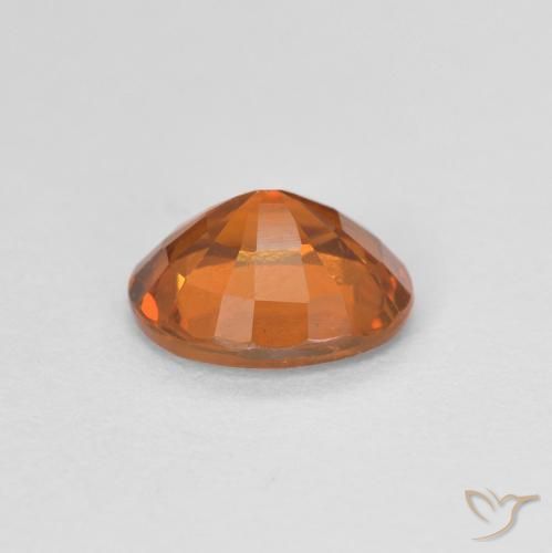 Granato hessonite Arancione scuro naturale da 1.10 ct, Ovale, VVS-VS