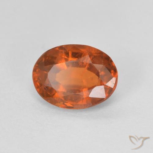 Granato hessonite Arancione Ambra naturale da 1.22 ct, Ovale, VVS-VS