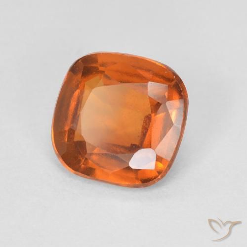 Granato hessonite Arancio Medio naturale da 1.57 ct, Cuscino, VVS-VS