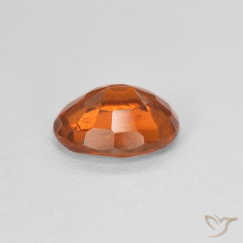 Granato hessonite Arancio Medio naturale da 1.16 ct, Ovale, VVS-VS