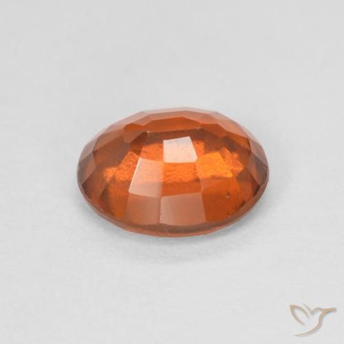 Granato hessonite Arancione rossastra naturale da 1.48 ct, Ovale, VVS-VS