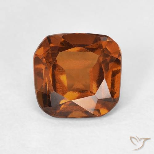 1.31ct Naturale Arancione Ambra Granato hessonite, Cuscino, VVS-VS