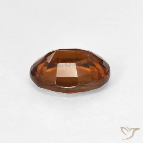 Granato hessonite Arancione scuro naturale da 1.40 ct, Ovale, VVS-VS