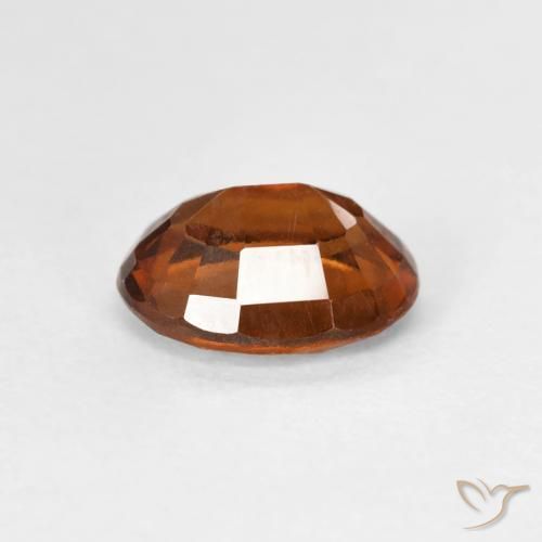 Granato hessonite Medium Dark-Orange naturale da 1.60 ct, Ovale, VVS-VS
