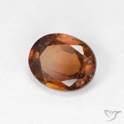 Granato hessonite Arancione Ambra naturale da 1.30 ct, Ovale, VVS-VS