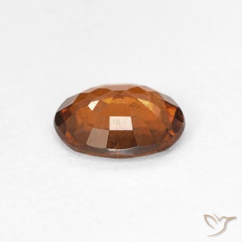 Granato hessonite Arancione scuro naturale da 1.14 ct, Ovale, VVS-VS