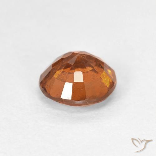 Granato hessonite Medium Dark-Orange naturale da 0.96 ct, Rotondo, VS