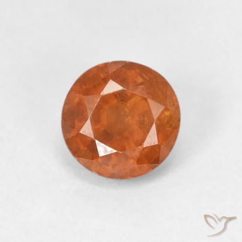 1.09ct Naturale Arancio Medio Granato hessonite, Rotondo, VS
