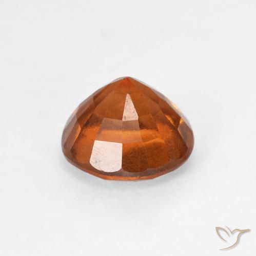 Granato hessonite Arancione scuro naturale da 1.01 ct, Rotondo, VS