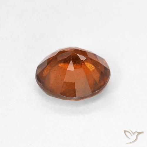 Granato hessonite Medium Dark-Orange naturale da 0.95 ct, Rotondo, VS