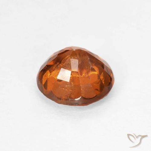 Granato hessonite Arancione scuro naturale da 1.07 ct, Rotondo, VS