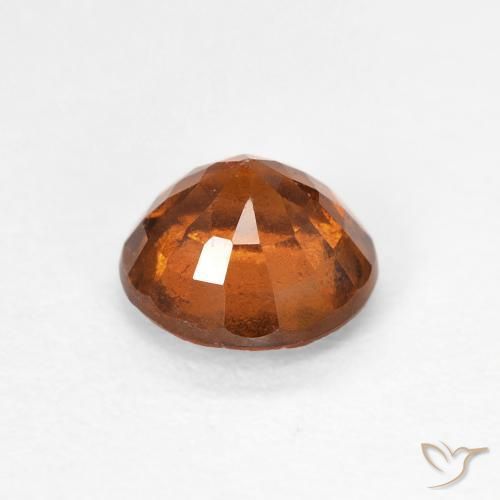 Granato hessonite Arancione scuro naturale da 1.06 ct, Rotondo, VS