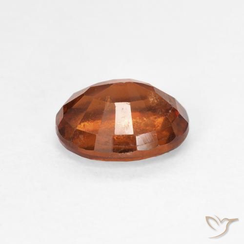Granato hessonite Arancione scuro naturale da 1.37 ct, Ovale, VS