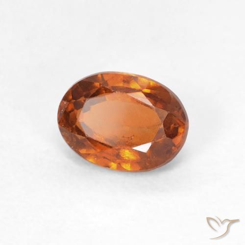 Granato hessonite Medium Dark-Orange naturale da 0.83 ct, Ovale, VS