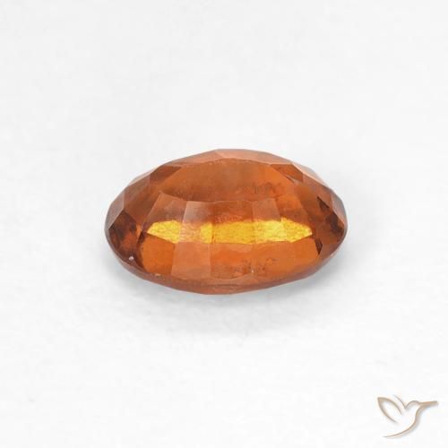 Granato hessonite Medium Dark-Orange naturale da 0.83 ct, Ovale, VS