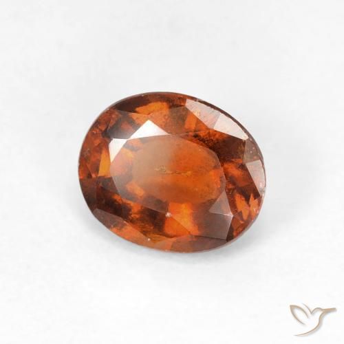 Granato hessonite Arancione scuro naturale da 1.50 ct, Ovale, VS