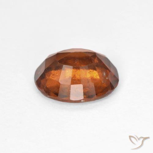 Granato hessonite Arancione scuro naturale da 1.50 ct, Ovale, VS