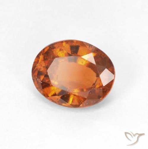 Granato hessonite Arancio Medio naturale da 1.41 ct, Ovale, VS