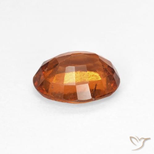 Granato hessonite Arancio Medio naturale da 1.41 ct, Ovale, VS