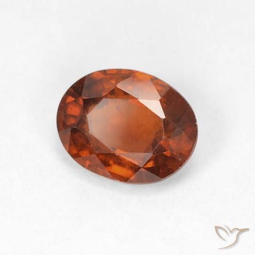 Granato hessonite Arancione scuro naturale da 1.81 ct, Ovale, VS
