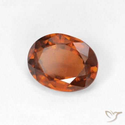 Granato hessonite Arancione Ambra naturale da 1.41 ct, Ovale, VS