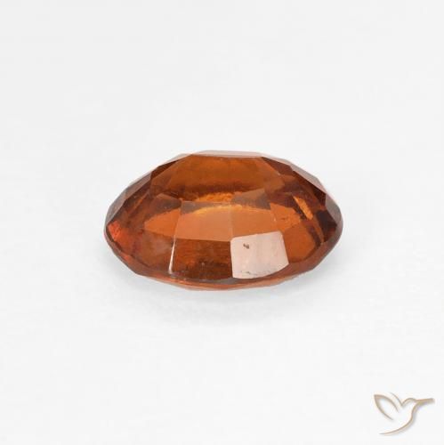Granato hessonite Arancione scuro naturale da 1.34 ct, Ovale, VS