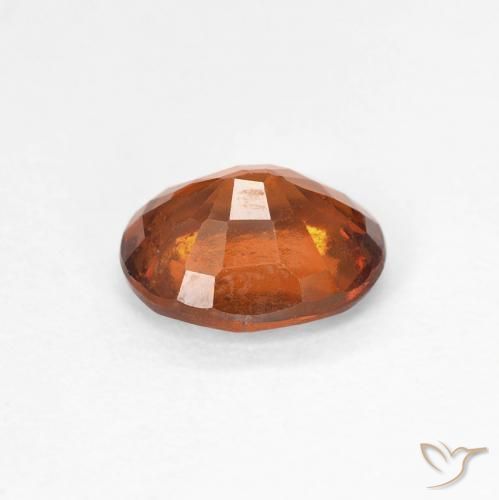 Granato hessonite Medium Dark-Orange naturale da 1.29 ct, Ovale, VS