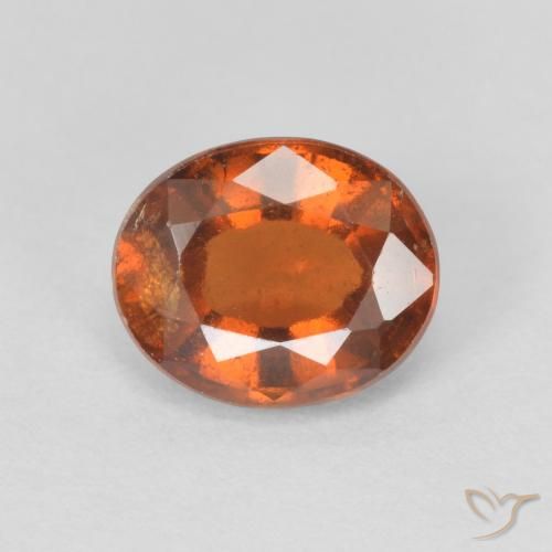 1.73ct Naturale Medium Dark-Orange Granato hessonite, Ovale, VS
