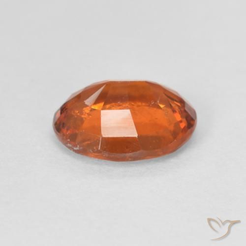 Granato hessonite Arancione rossastra naturale da 1.53 ct, Ovale, VS