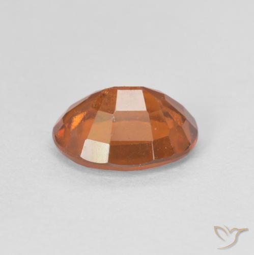 Granato hessonite Arancione scuro naturale da 1.53 ct, Ovale, VS