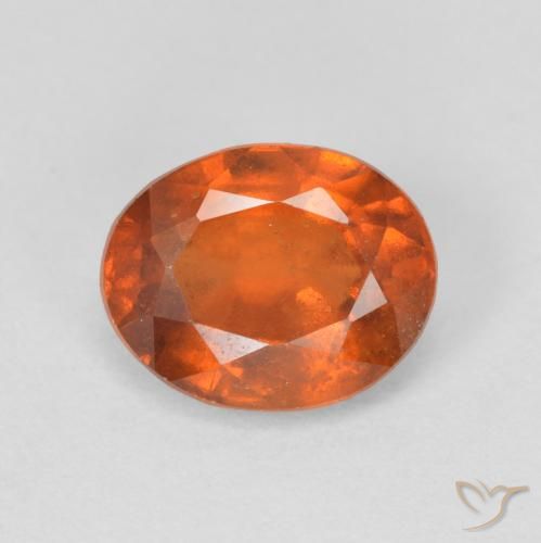 1.93ct Naturale Arancione scuro Granato hessonite, Ovale, VS