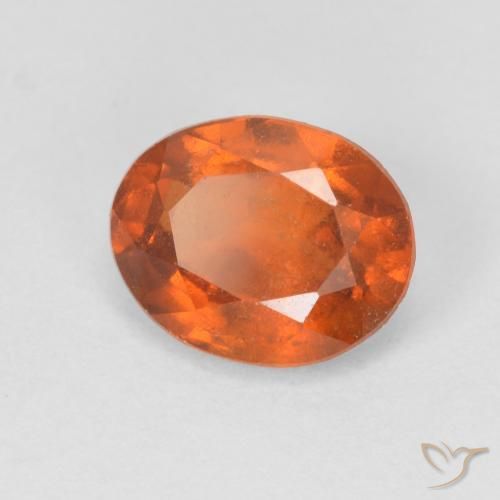 Granato hessonite Arancione scuro naturale da 1.93 ct, Ovale, VS