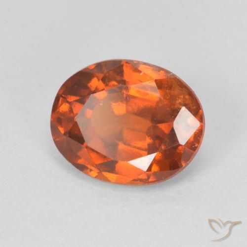 Granato hessonite Medium Dark-Orange naturale da 2.06 ct, Ovale, VS