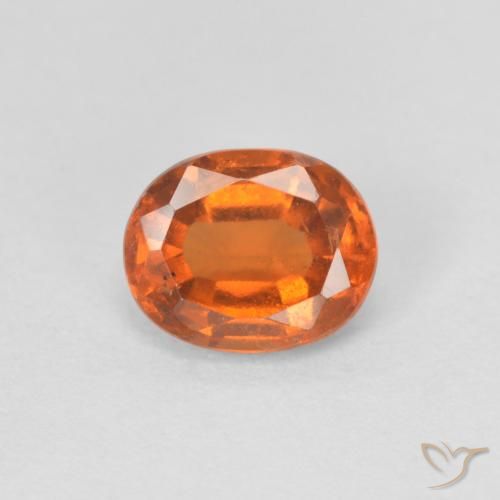 1.14ct Naturale Arancio Medio Granato hessonite, Ovale, VS