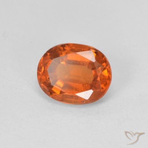 Granato hessonite Arancio Medio naturale da 1.14 ct, Ovale, VS